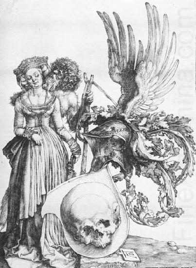 Coat-of-Arms with a Skull, Albrecht Durer
